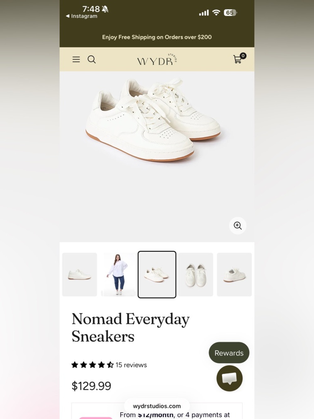 Wydr Nomad Everyday Sneakers — Off White